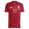 Camisola Bélgica Batshuayi 23 Homen Equipamento 1ª Euro 2024